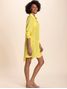 Camisa Manga Longa Shantung Amarelo Celular Cia Marítima