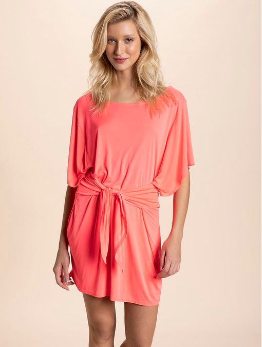 Vestido Curto Lisos Saídas Mango Neon Cia Marítima