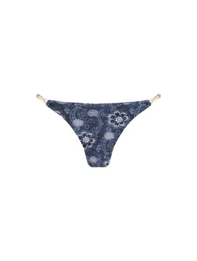 Tanga Lateral Estreita Estampada Java Marinho Cia Marítima