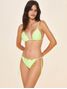 Top Cortininha + Tanga Amarradinha Ruffle Lisos Verde Lima Cia Marítima