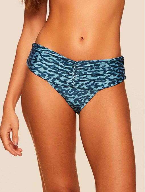 Tanga Lateral Larga Estampada Laguna Azul Cia Marítima