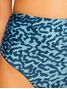Top Faixa + Hot Pants Estampada Laguna Azul Cia Marítima