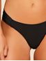 Top Meia Taça + Tanga Lateral Larga Lisa Preto Cia Marítima