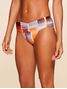 Tanga Lateral Larga Estampada Solanas  Laranja Cia Marítima