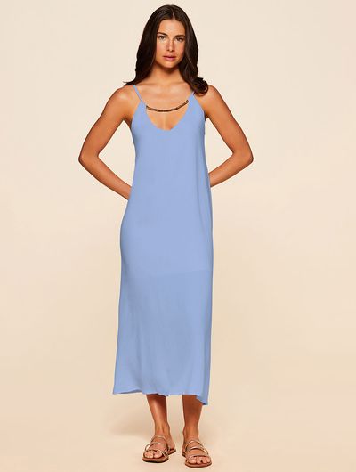 Vestido Midi Lisos Solanas Hortênsia Cia Marítima Vestido Midi Lisos Solanas Hortênsia Cia Marítima