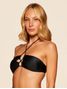 Top Frente Única Lisos Bikini Preto Cia Marítima