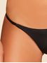 Tanga Lateral Estreita Lisos Bikini Preto Cia Marítima