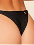 Tanga Lateral Estreita Lisos Bikini Preto Cia Marítima