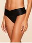 Tanga Lateral Larga Lisos Bikini Preto Cia Marítima