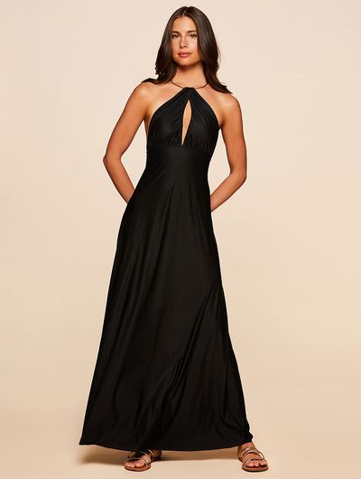 Vestido Longo Lisos Bikini Preto Lisos Vestido Longo Lisos Bikini Preto Lisos