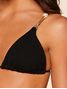 Top Cortininha + Tanga Lateral Estreita Lisos Hermosa Preto Cia Marítima