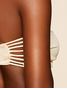 Top Bandeau + Hot Pants Lisos Hermosa Off White Comercial Cia Marítima