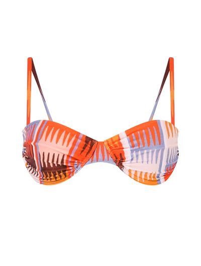 Top Meia Taça Estampado Solanas Laranja Cia Marítima Top Meia Taça Estampado Solanas Laranja Cia Marítima