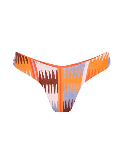 Tanga Asa Delta Estampada Solanas  Laranja Cia Marítima