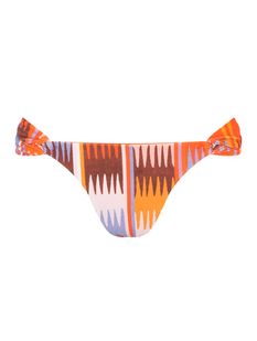 Tanga Lateral Média Estampada Solanas Laranja Cia Marítimo