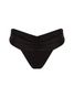 Tanga Lateral Larga Lisos Bikini Preto Cia Marítima