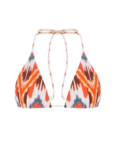 Top Cortininha Estampado Solanas Laranja Cia Marítima Top Cortininha Estampado Solanas Laranja Cia Marítima