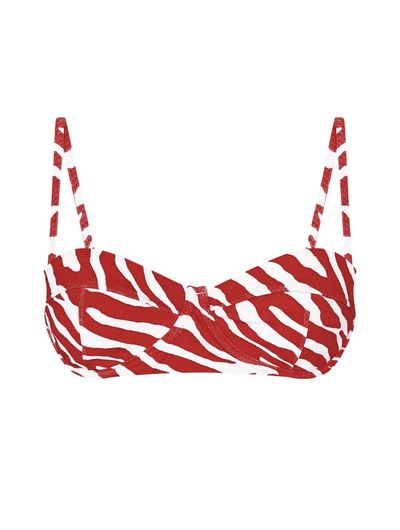 Top Meia Taça Estampado Soleado Vermelho Cia Marítima Top Meia Taça Estampado Soleado Vermelho Cia Marítima