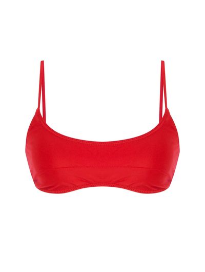 Top Faixa Lisos Chica Vermelho Scarlat Cia Marítima Top Faixa Lisos Chica Vermelho Scarlat Cia Marítima