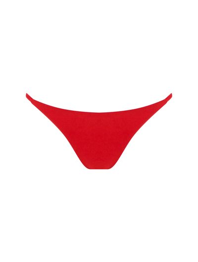 Tanga Lateral Estreita Lisos Chica Vermelho Scarlet Cia Marítima