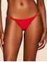 Tanga Lateral Estreita Lisos Chica Vermelho Scarlet Cia Marítima