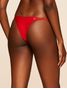 Tanga Lateral Estreita Lisos Chica Vermelho Scarlet Cia Marítima