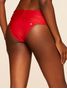 Tanga Lateral Larga Lisos Chica Vermelho Scarlet Cia Marítima