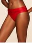 Tanga Lateral Larga Lisos Chica Vermelho Scarlet Cia Marítima