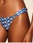 Tanga Lateral Média Estampada Azul Cia Marítma