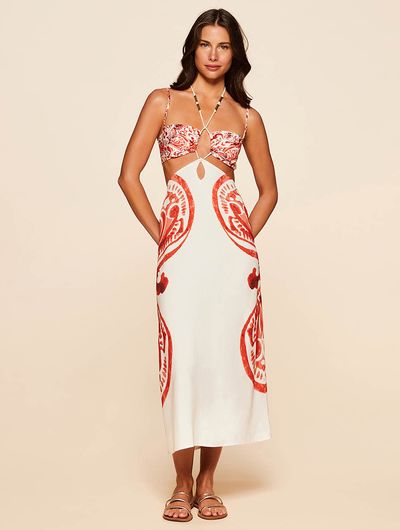 Vestido-Midi-em-Linho-Chica-Vermelho-Cia-Maritma- Vestido-Midi-em-Linho-Chica-Vermelho-Cia-Maritma-