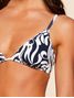 Top Cortininha + Tanga Lateral Média Estampada Verano Marinho Cia Marítma