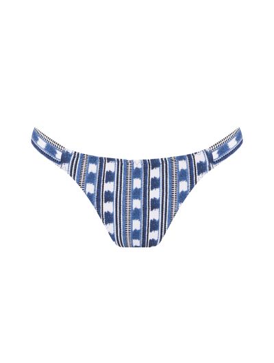 Tanga Lateral Média Estampada Montevidéu Azul Cia Marítima