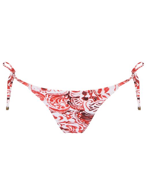 Tanga Amarradinha Estampada Chica Vermelho Cia Marítima