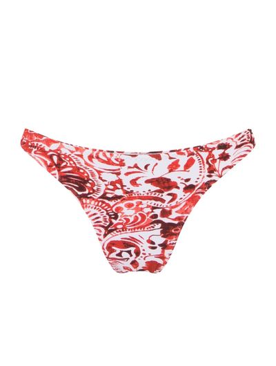 Tanga Lateral Média Estampada Chica Vermelho Cia Marítim