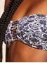 Top Bandeau Estampado Sueños  Marinho  Cia Marítma