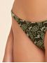 Top Cut Out + Tanga Lateral Estreita Mawi Verde Cia Marítima