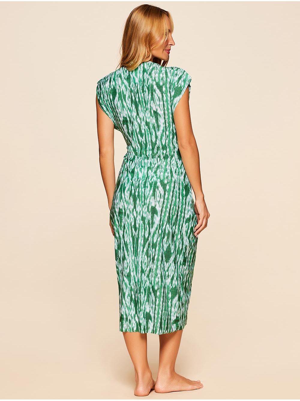 Cia Marítima — Vestido Midi Estampado Playa
