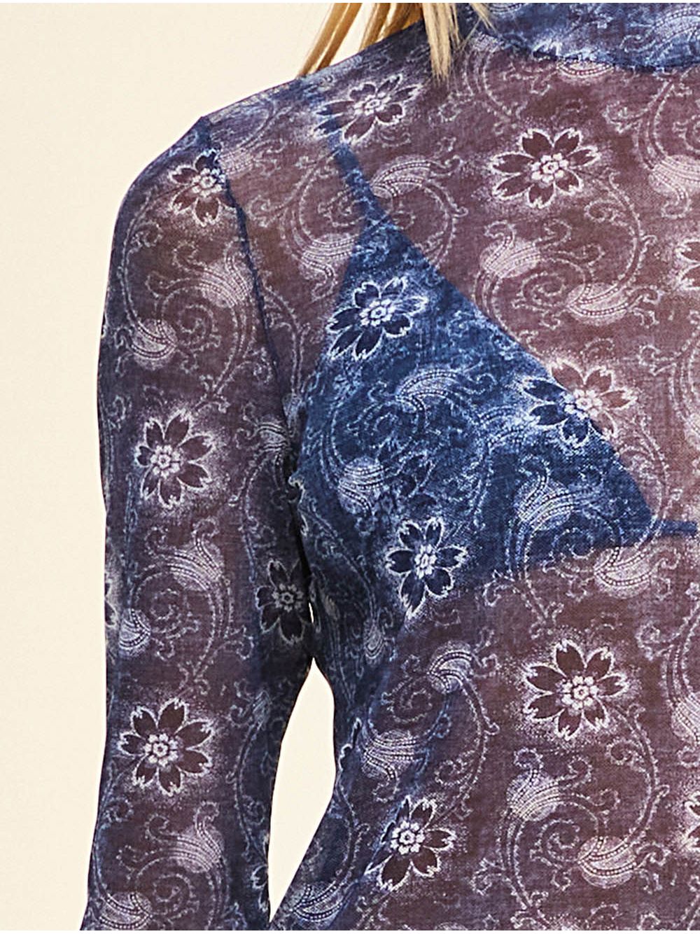 Cia Marítima — Blusa Manga Longa Em Tule Java