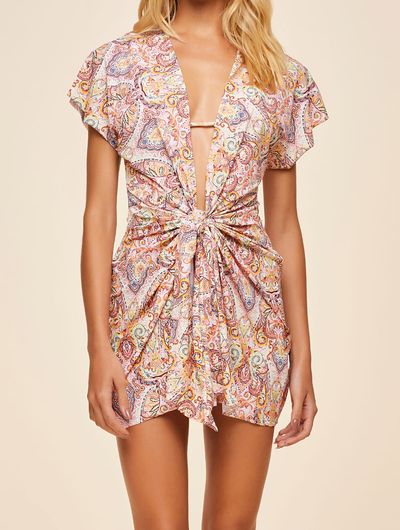 Vestido-Curto-Estampado-Moa-Laranja-Cia-Maritima Vestido-Curto-Estampado-Moa-Laranja-Cia-Maritima