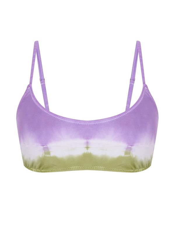 Top Faixa Estampado Trópico ROXO G