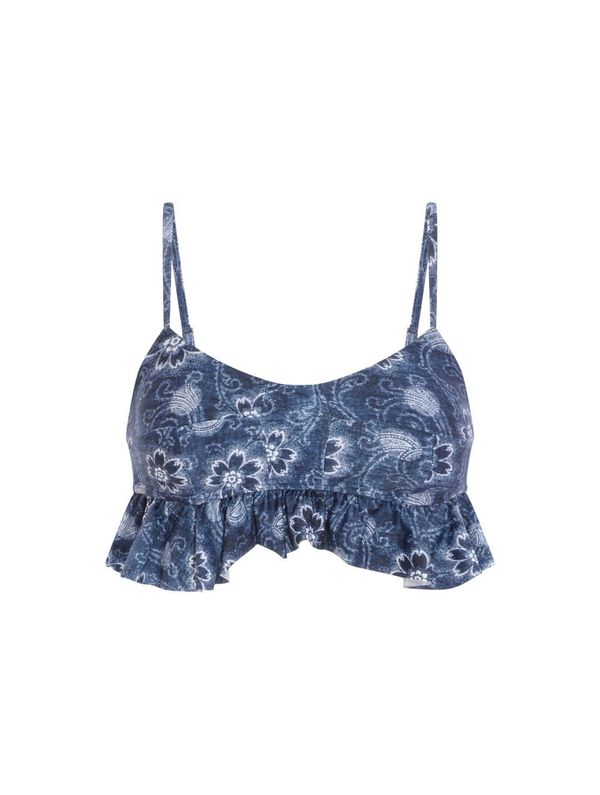 Top Cropped Estampado Java MARINHO M