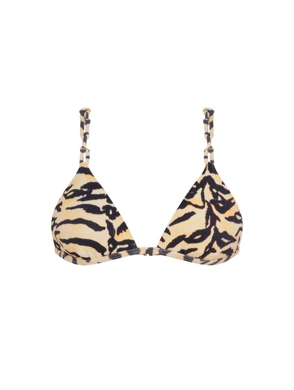 Top Triângulo Estampado Bali MARROM P