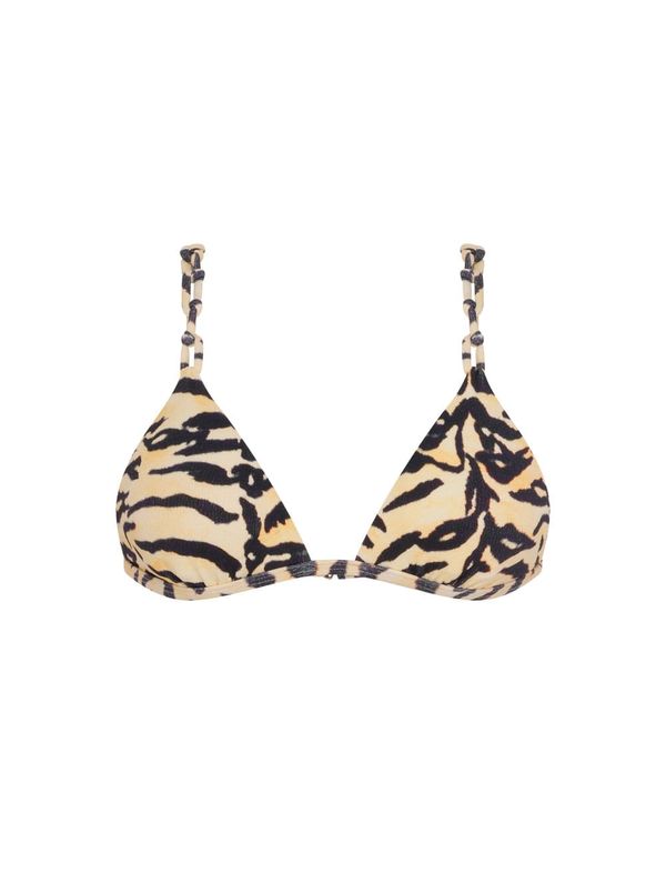 Top Triângulo Estampado Bali MARROM M