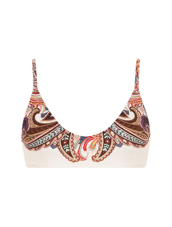 Top Faixa Estampado Capri VERMELHO M