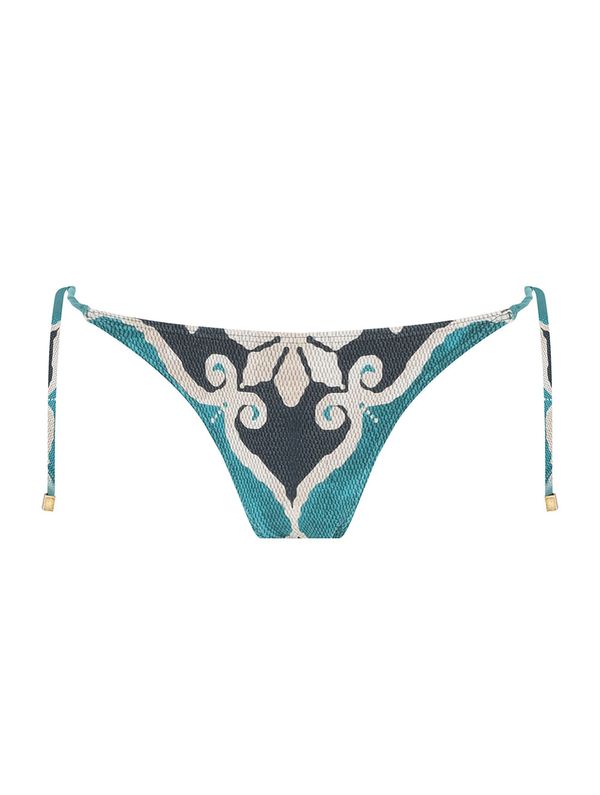 Tanga Amarradinha Estampada Nice TURQUESA P