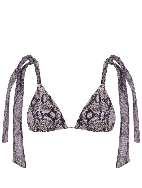 Top Cortininha Estampado Allure CINZA P